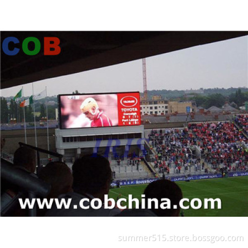 new P10 outdoor waterproof large football stadium perimeter led display screen